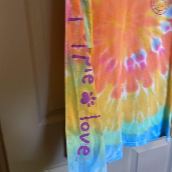 Puppie love rescue tie dye shirt - Picture 4 of 5
